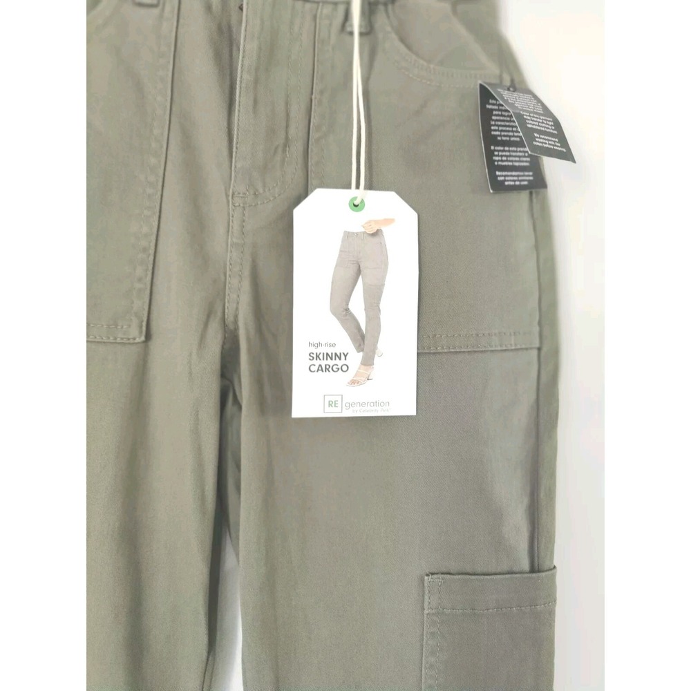 HIGH RISE SKINNY CARGO‎ PANTS RE GENERACIÓN SIZE 1/25 Brand New With Tag